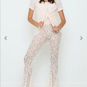 We Are HAH All Tied Up Set
Lace Set with Pants & Tie Top NWT